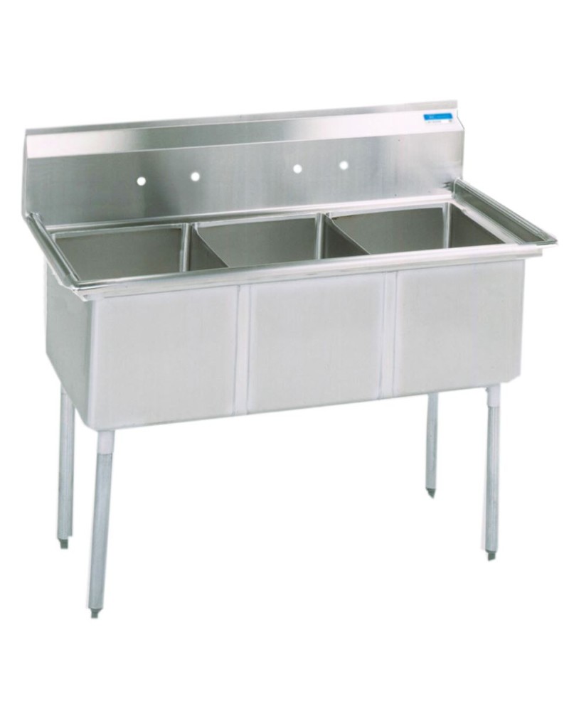 3 Compartment Sink 77"