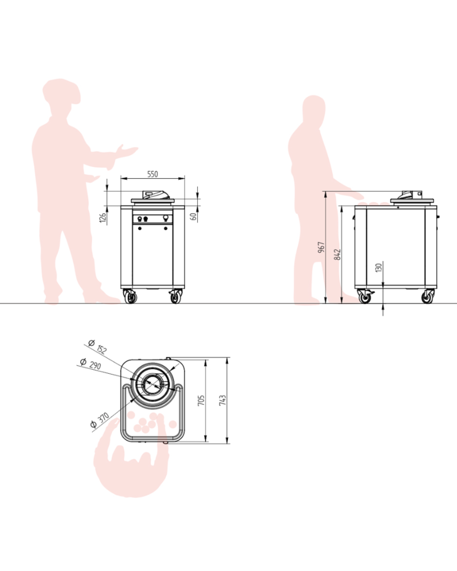 Vitella Dough Rounder